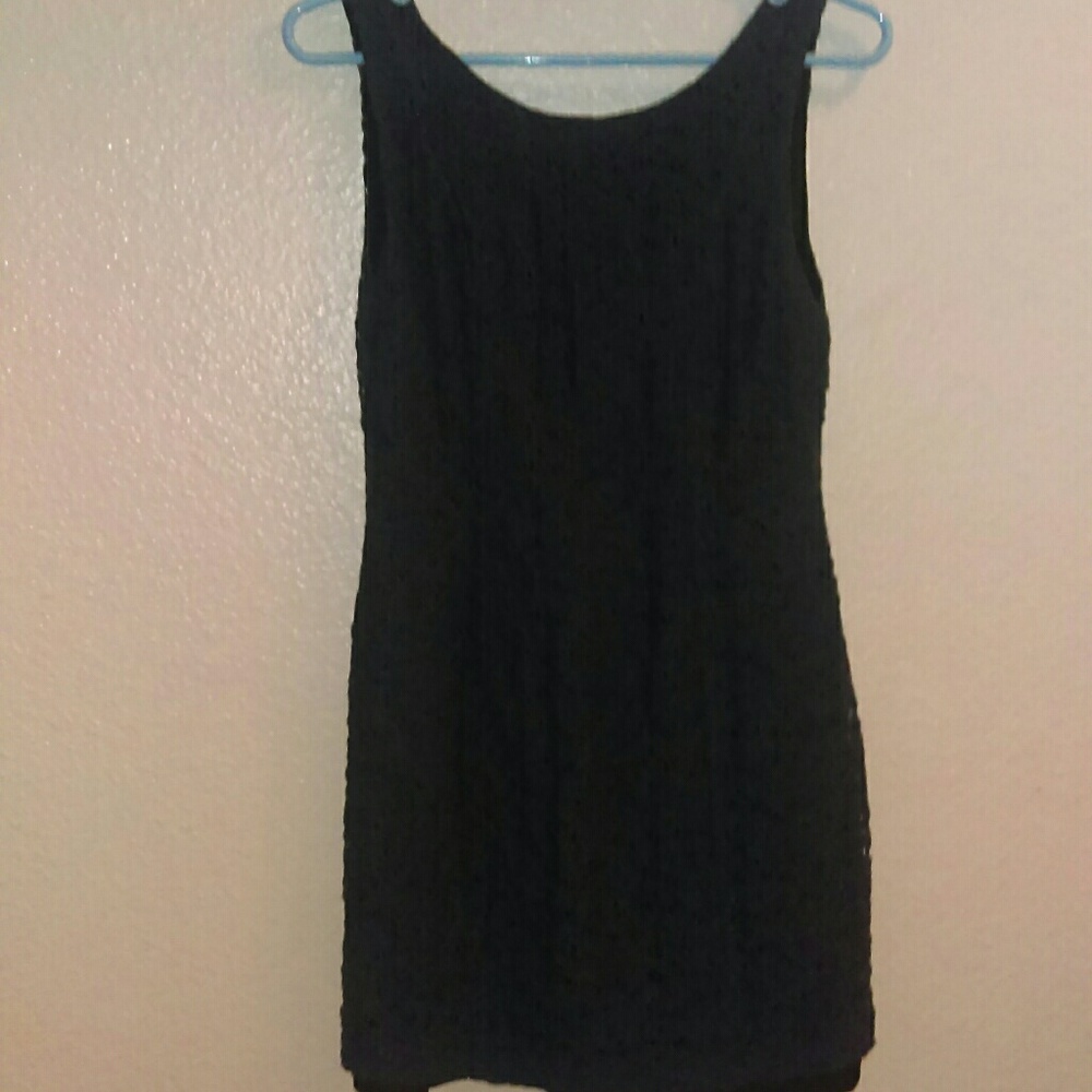 Hearts blue lace lined sleeveless dress